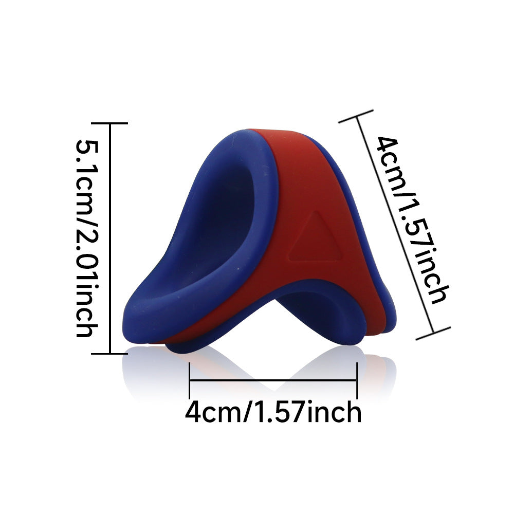 ruff GEAR Dual Core Cock & Ball Sling Dark Blue Red