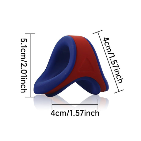 ruff GEAR Dual Core Cock & Ball Sling Dark Blue Red