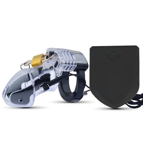 LOCK4D Electro Chastity Cage White