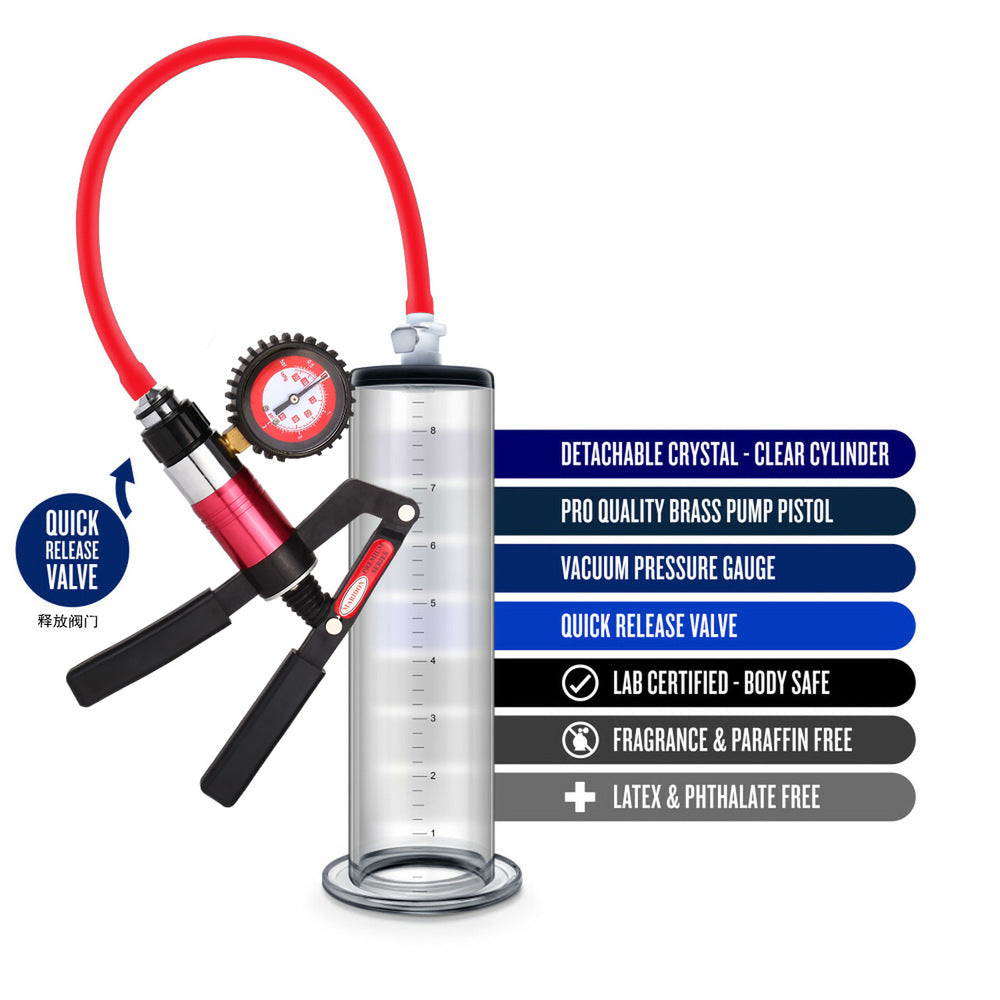 Endurance Pro Advanced Penis Pump with PSI Gauge 9 Inch x 2.25 Inch