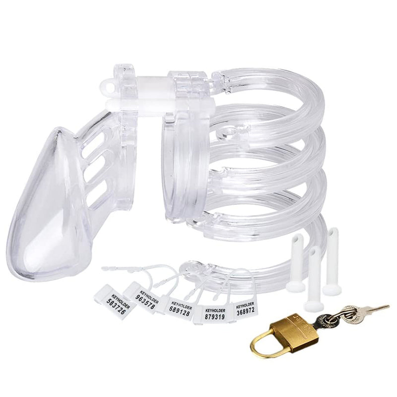 LOCK4D Original Chastity Cage S/M Clear