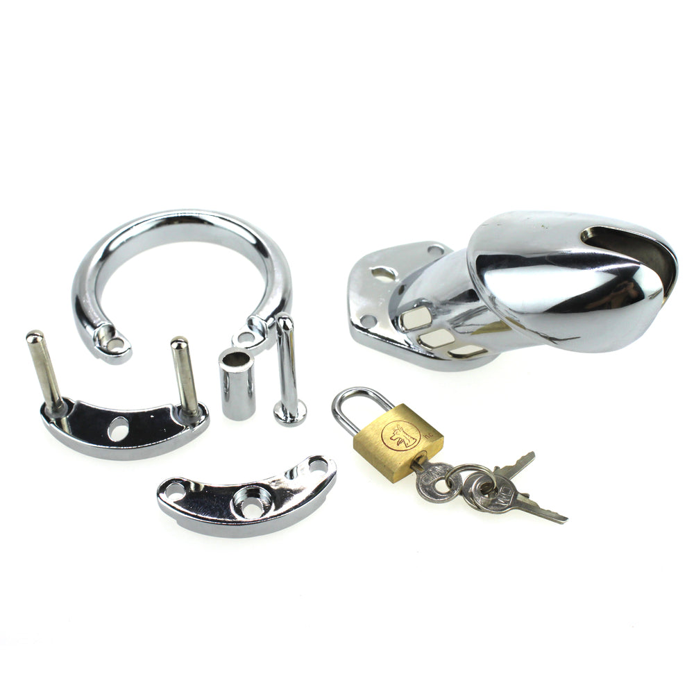 LOCK4D Steel V1 Chastity Cock Cage Large