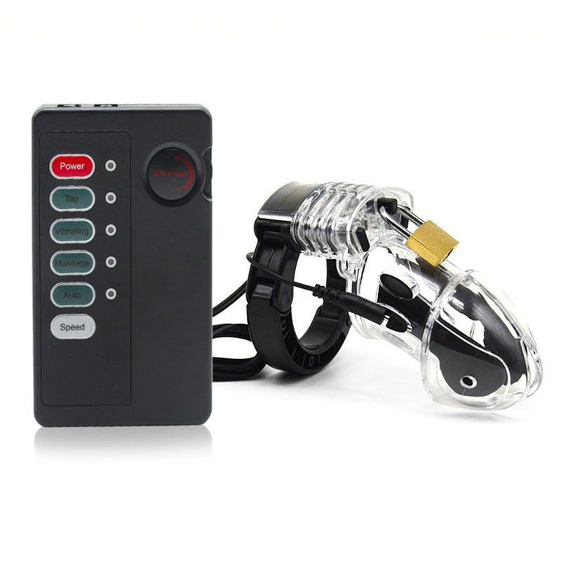 LOCK4D Electro Chastity Cage Kit Clear