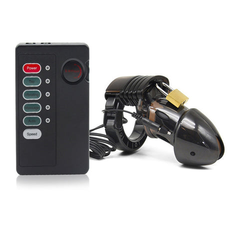 LOCK4D Electro Chastity Cage Kit Black