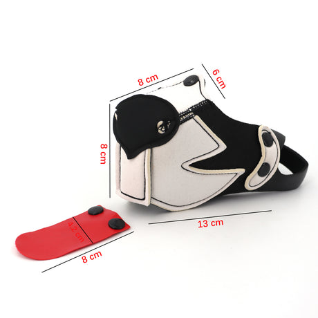 Growler Pup Muzzle Black White