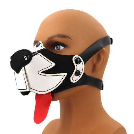 Growler Pup Muzzle Black White