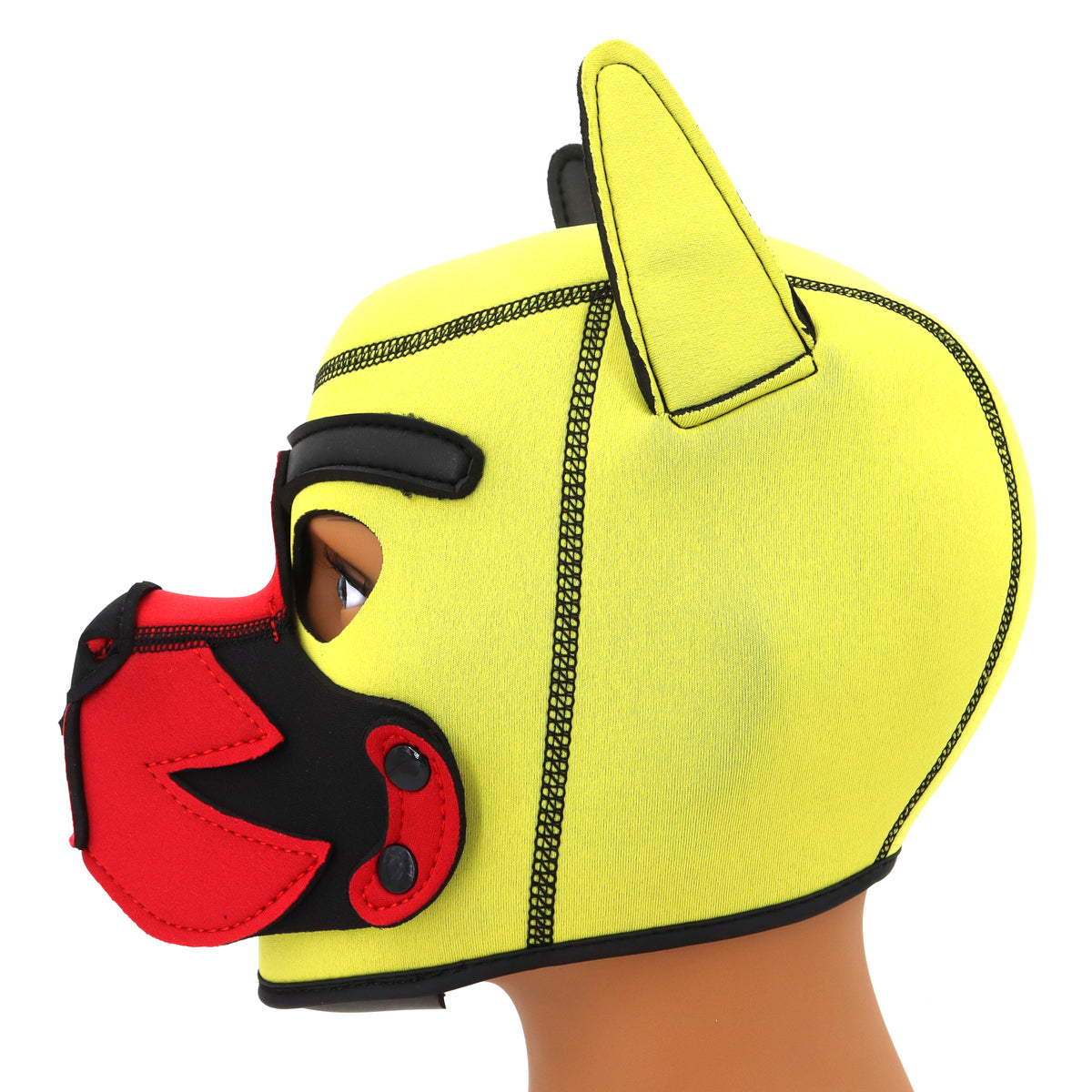 Growler Pup Hood Yellow Red