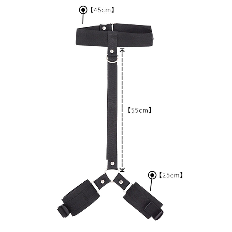 BASIXXX Bound Nylon Neck to Wrist Restraints