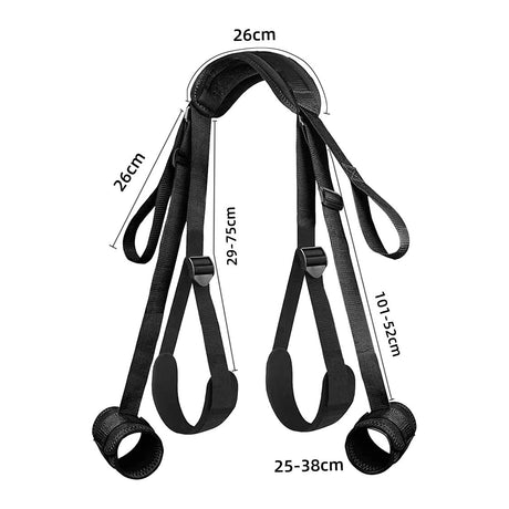 BASIXXX Thigh Sling and Stirrups with Handcuffs