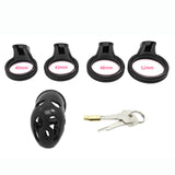 LOCK4D Ghost Chastity Cock Cage - A Black