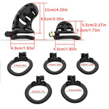 LOCK4D Muzzle Chastity Cock Cage Small