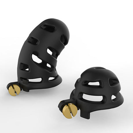 LOCK4D Muzzle Chastity Cock Cage Medium