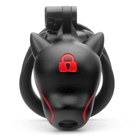 LOCK4D Dog Head Locked Chastity Cock Cage