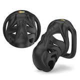 LOCK4D Xenomorph Bent Ring Chastity Cock Cage Small