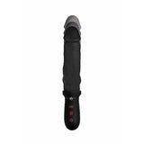 Master Series Auto Pounder Vibrating & Thrusting Dildo with Handle Black
