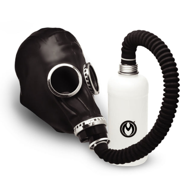 Master Series Dark Inhaler Gas Mask with Bottle