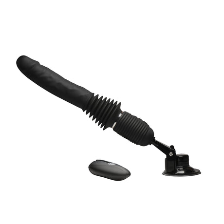 Master Series Ultimate Power Pounder Vibrating & Thrusting Dildo with Remote 7 Inch