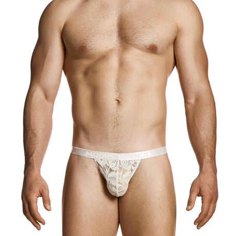 Modus Vivendi Floral Lace Thong Ivory