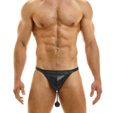 Modus Vivendi Pleasure Ball Thong Black Leather