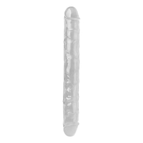 Mr. Rude Crystal Jellies Realistic Double Ended Dildo 12"