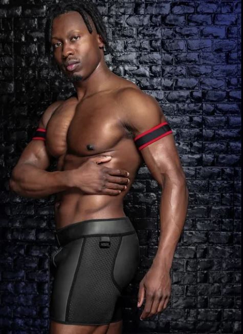 Mr S Leather Carpenter Triple Zip Short