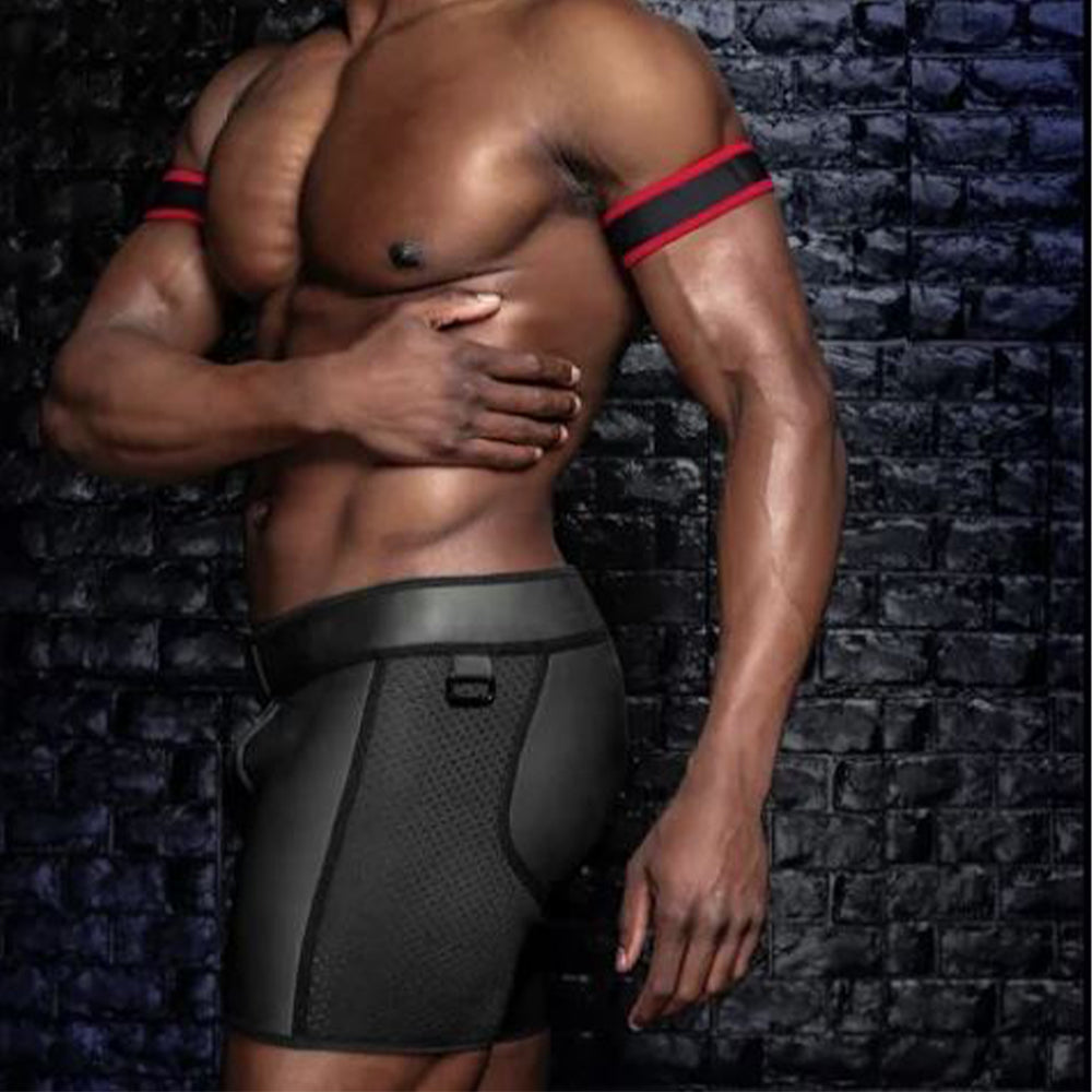 Mr S Leather Carpenter Triple Zip Short