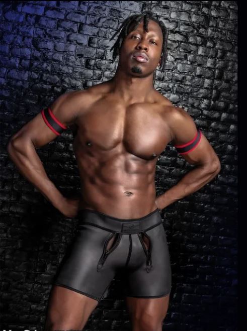 Mr S Leather Carpenter Triple Zip Short