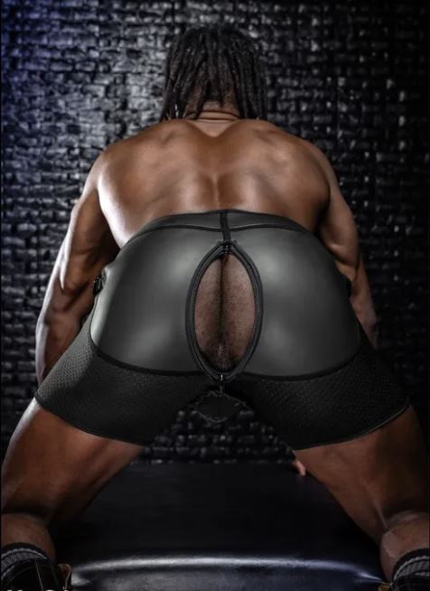 Mr S Leather Carpenter Triple Zip Short