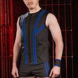 Mr S Leather FuckGear Racer Vest Blue