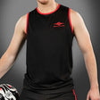 Mr S Leather Baller Tank Top Red