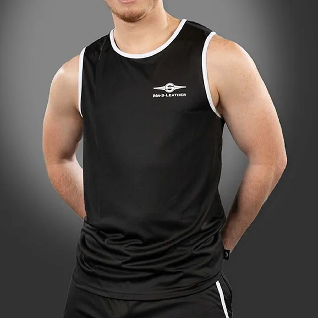Mr S Leather Baller Tank Top White
