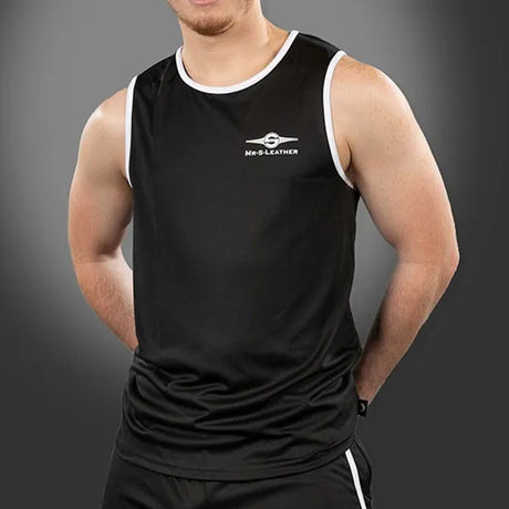 Mr S Leather Baller Tank Top White