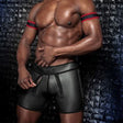 Mr S Leather Carpenter Triple Zip Short
