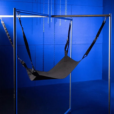 Mr S Leather Heavy Duty Portable Sling Frame Black