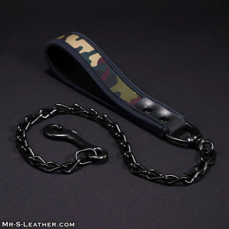 Mr S Leather Neoprene Puppy Leash Camo