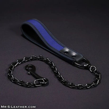 Mr S Leather Neoprene Puppy Leash Navy