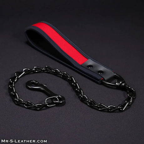 Mr S Leather Neoprene Puppy Leash Red