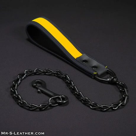 Mr S Leather Neoprene Puppy Leash Yellow