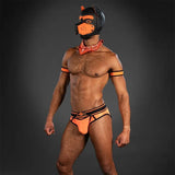 Mr S Leather Bold Colour All-Access Brief Orange
