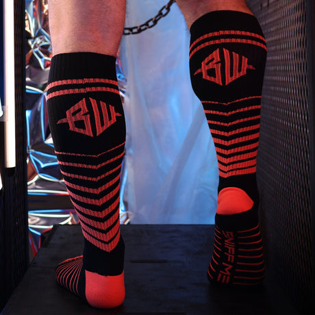 Breedwell After Dark Socks Neon Orange