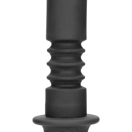 Ouch Handheld Silicone Vibrating Thrusting Dildo 11 Inch