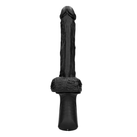 Ouch Handheld Liquid Silicone Vibrating Thrusting Dildo 11 Inch