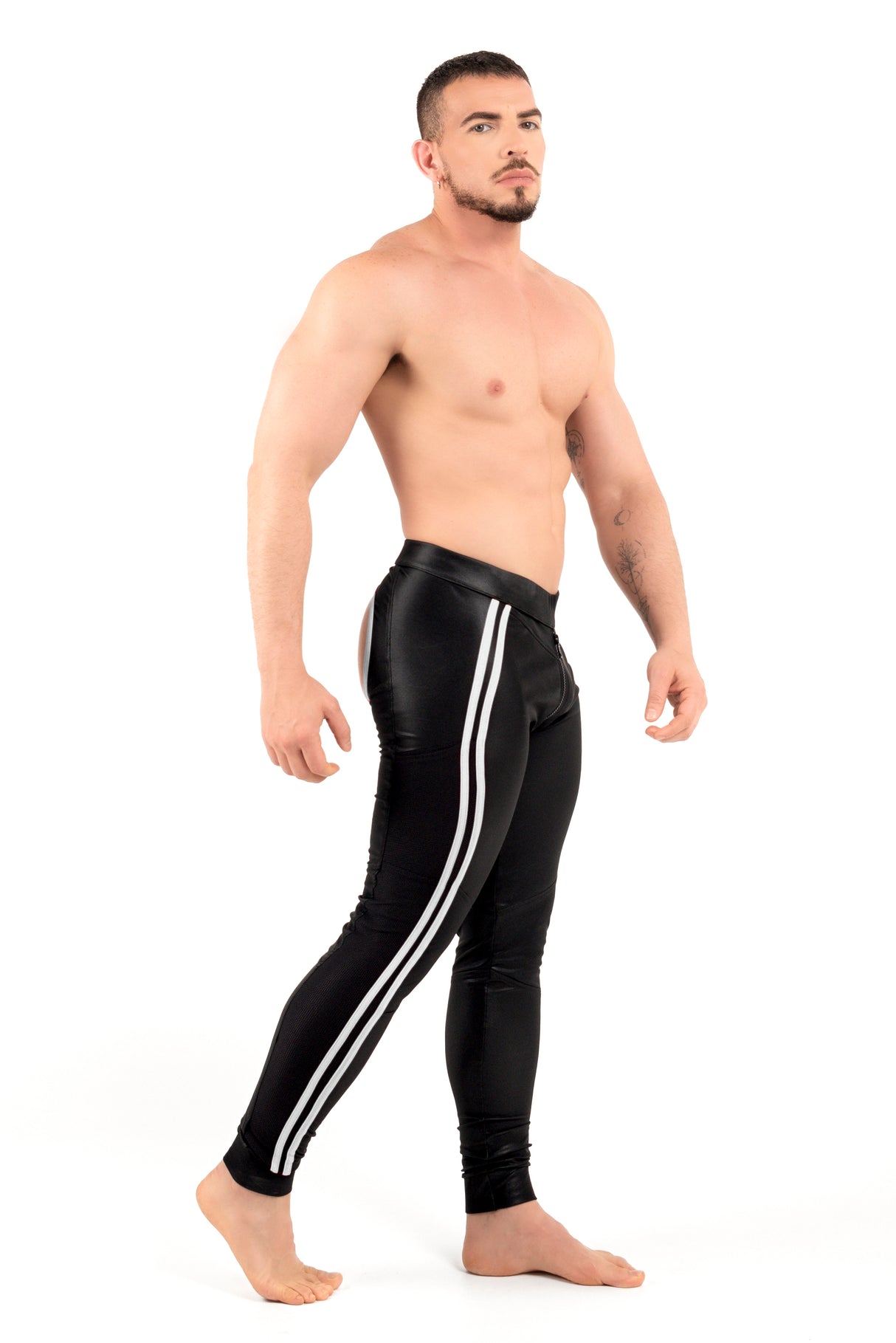 ROK Kinky Open Pants Black White