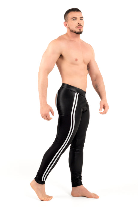 ROK Kinky Open Pants Black White