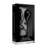 Ouch Inflatable Silicone Butt Plug Black
