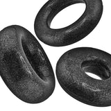 Oxballs Cockpack Cock Rings 3 Pack Black Mica