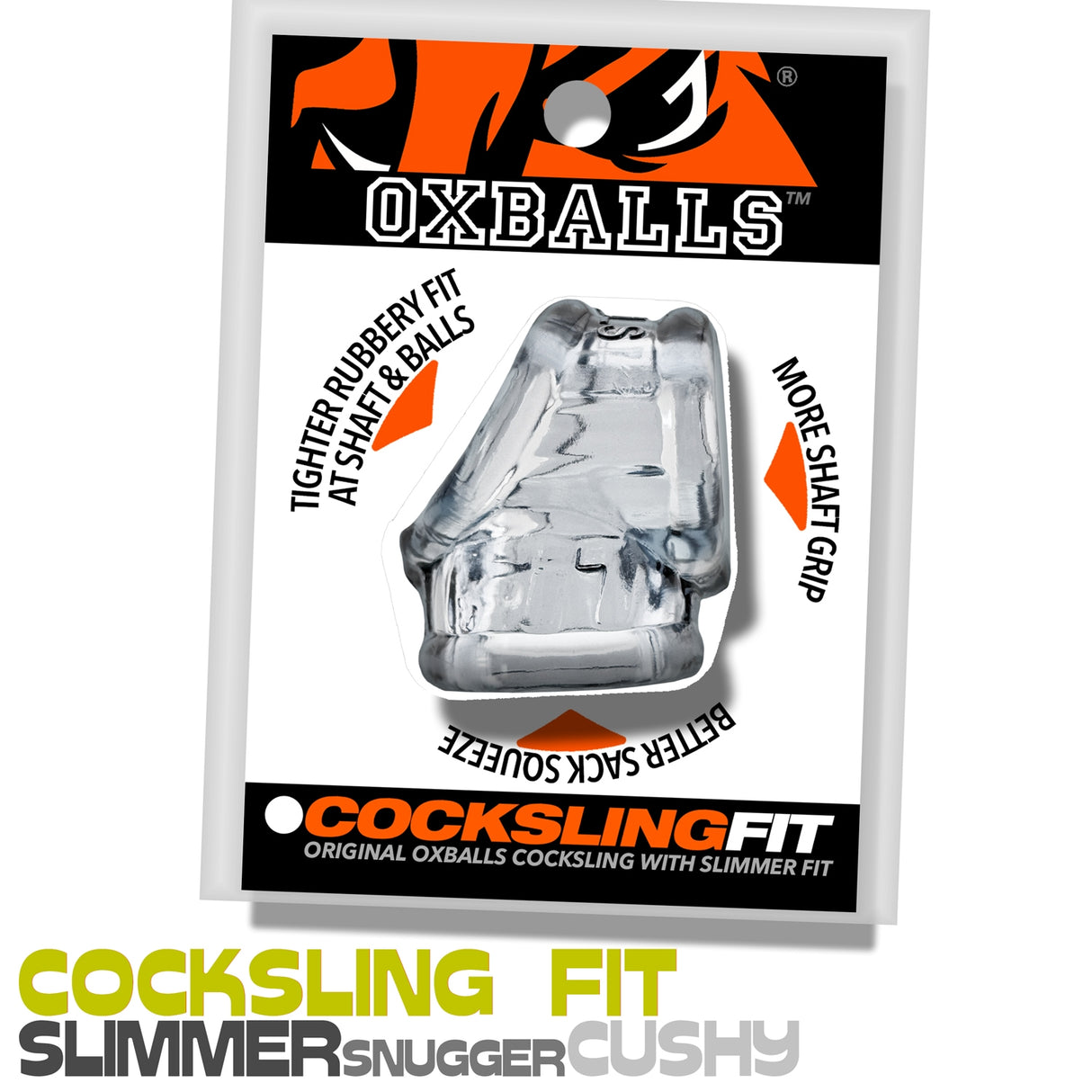 Oxballs Cocksling Fit Clear