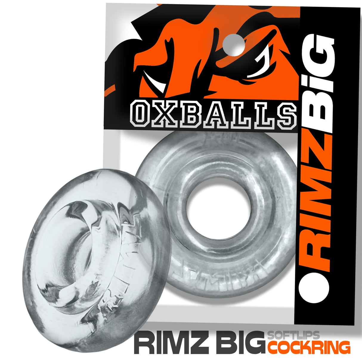 Oxballs Rimz Big Cock Ring Clear