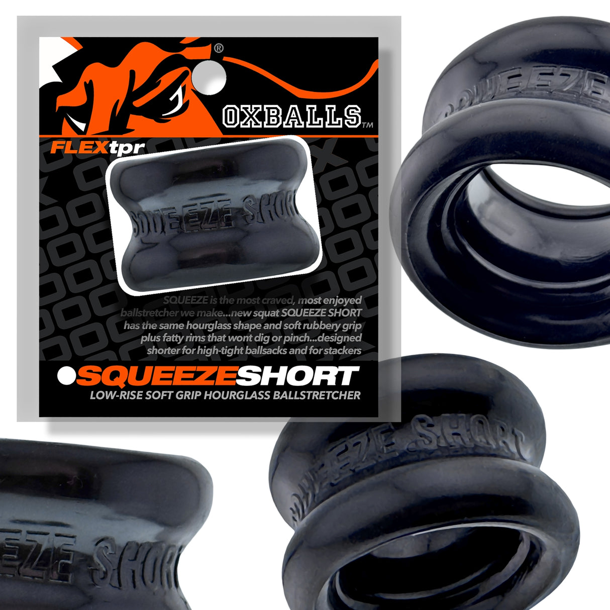 Oxballs Squeeze Short Ball Stretcher Black