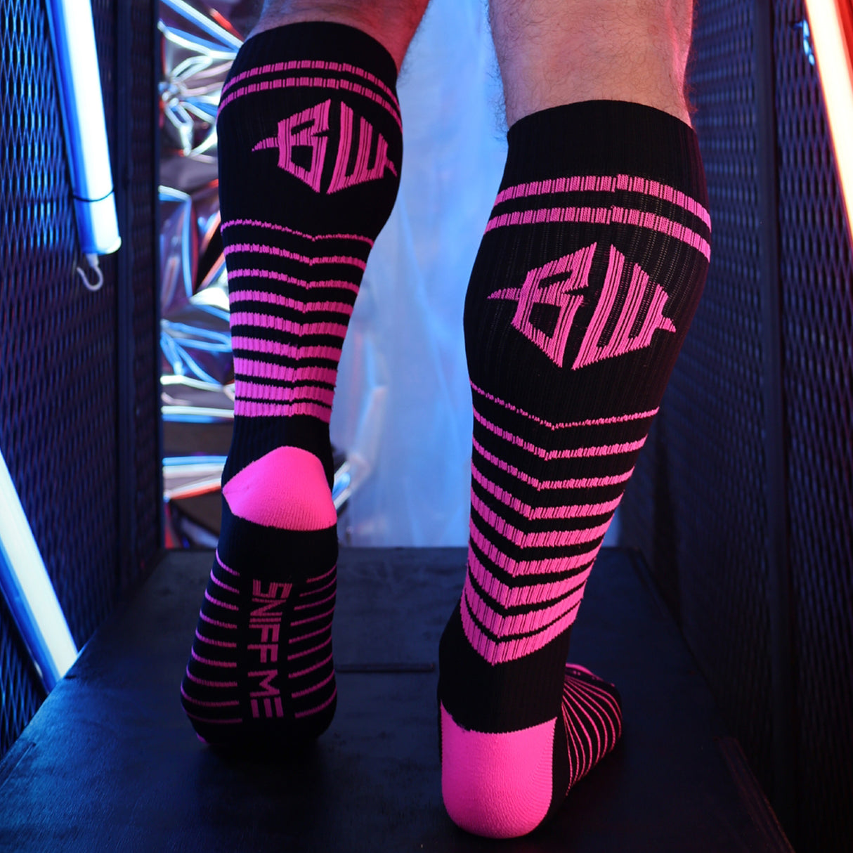 Breedwell After Dark Socks Neon Pink